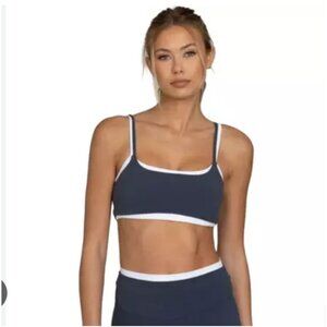 Gold Hinge StrydeForm Sports Bra Womens Medium Bluewash Double Layer NWT